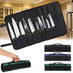 Oxford Cloth 22 Ranuras Pocket Chef Bag Roll Carry Case Almacenamiento portátil 