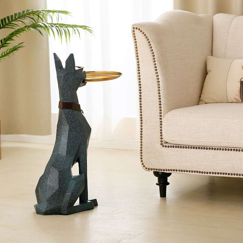 ArtZ® Doberman Nordic Sculpture Tray Table