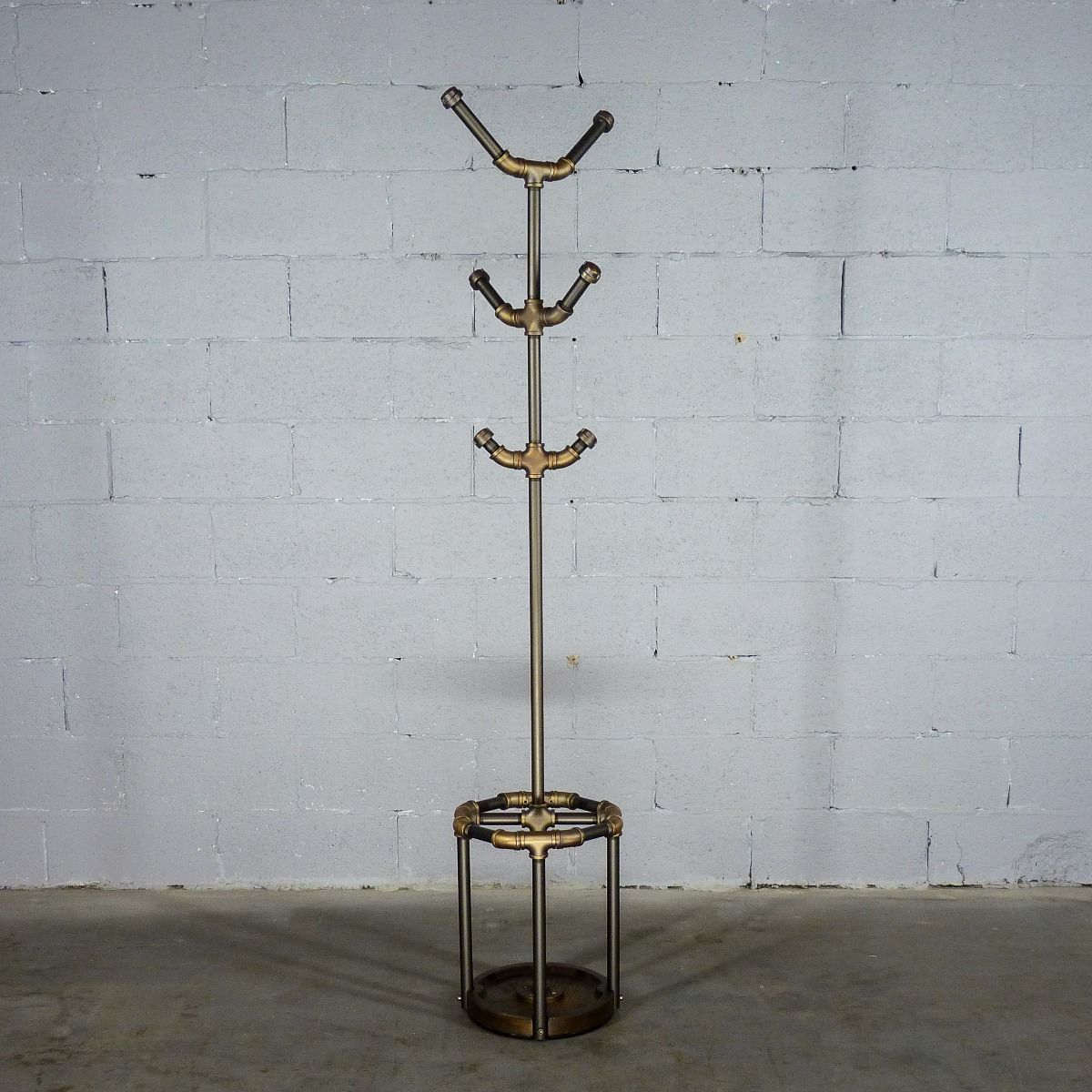 Modern Industrial Three Tier Coat Rack