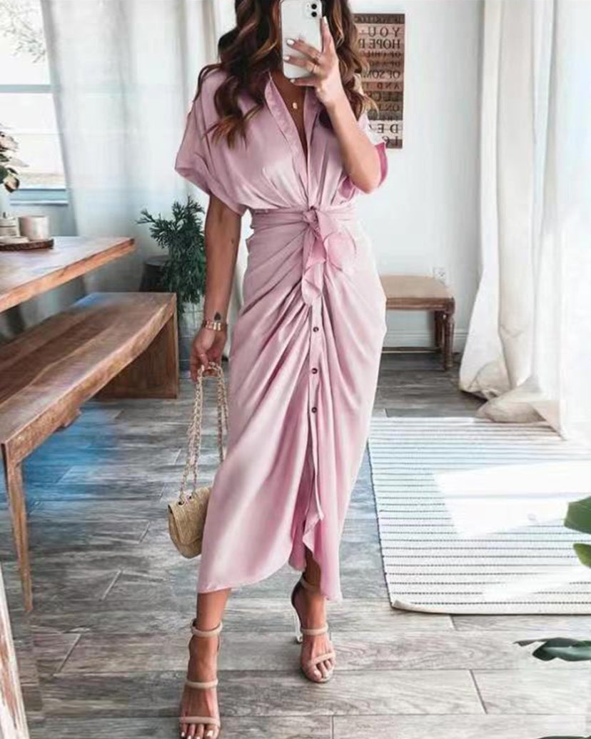 Chic Chic Tie Maxi Dress