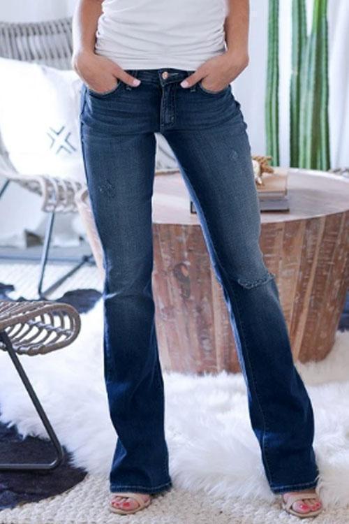 70er-Jahre-Stretch-Hip-Hugger-Jeans (S-4XL)