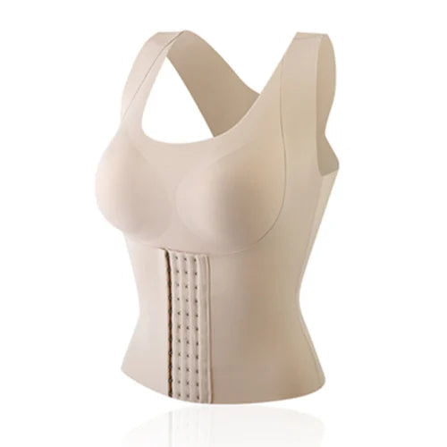 4-in-1 Waist Buttoned Bra Shapewear