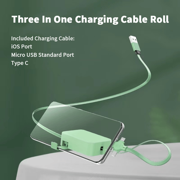 Three In One Charging Cable Roll