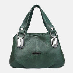 Bolso de mano Retro de piel sintética para mujer, bolso de mano de gran capacidad que combina con todo, bolso cruzado 