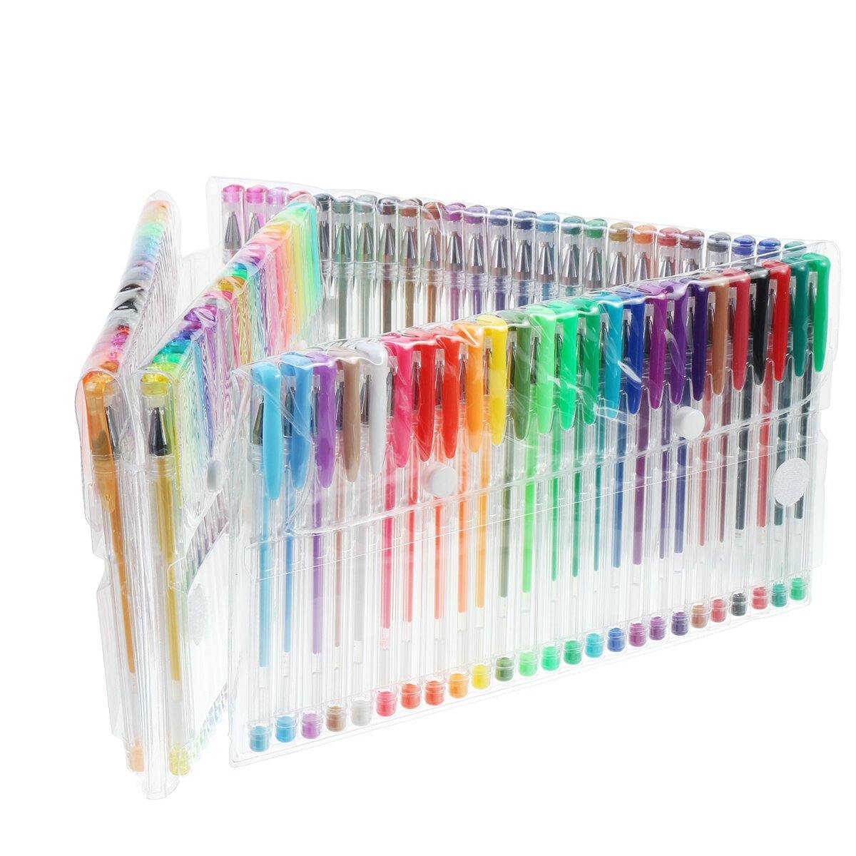 48/100 Colours Set Gel Pens Art Books Markers Glitter Neon Metallic Art Pens