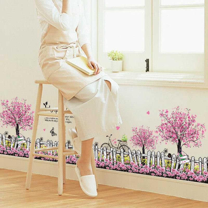 Skirting Wall Stickers Decals 20 Patterns Home Wall Window Decor Door Skirting Board Wall Line Decal