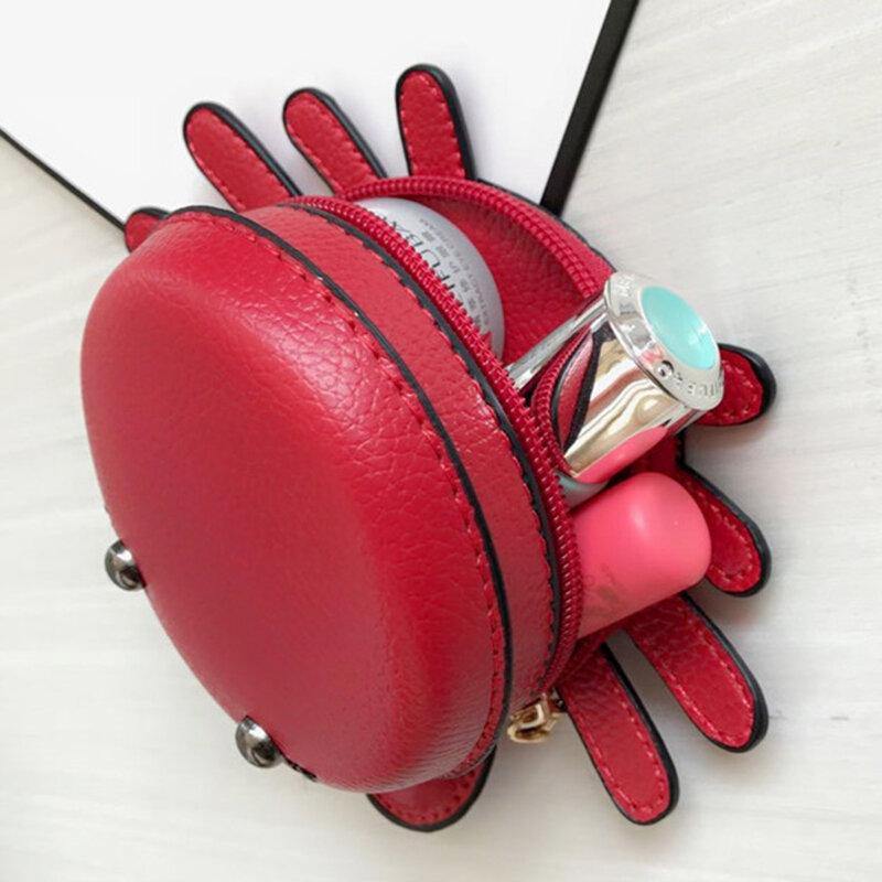 Women Faux Leather Cartoon Cute Pattern Shape Hanging Pendant Coin Bag Wallet