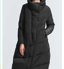 A-line Women Winter Thick 90% Duck Down Jackets Warm Down Coat Any Size