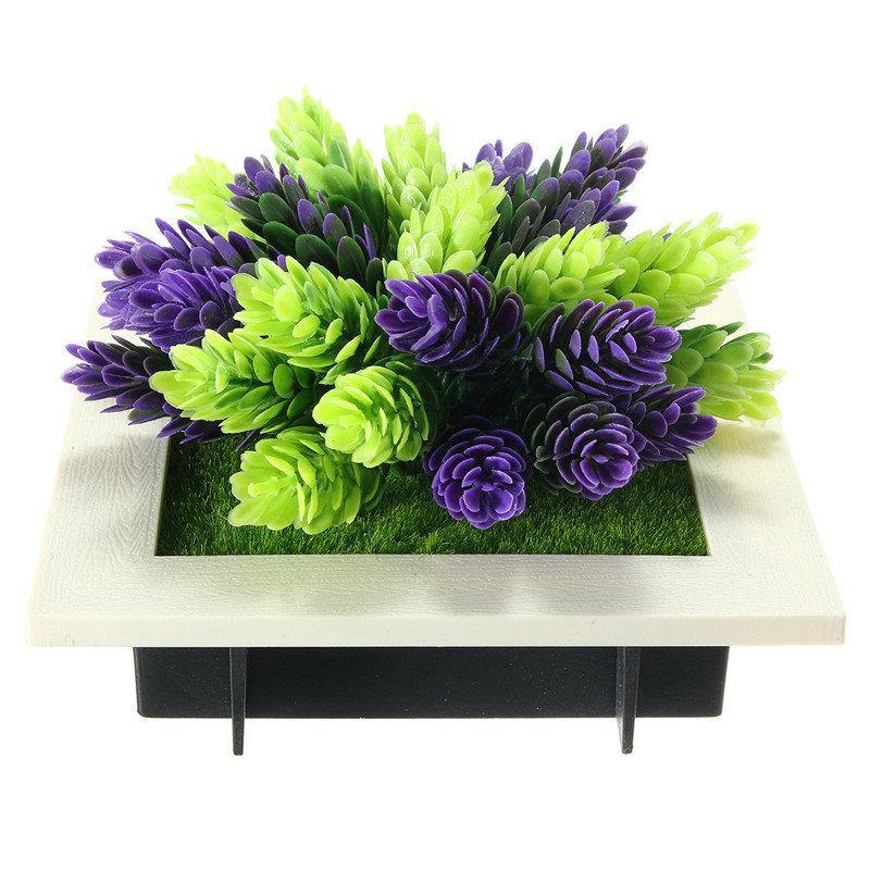 SquarE-mounted Vertical Wall Hanging Artificial Flower Home Office Decoration