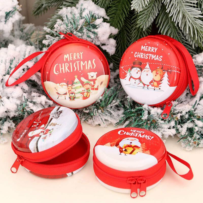 Unisex Child Adult Christmas Pattern Coin Bag Christmas Gift