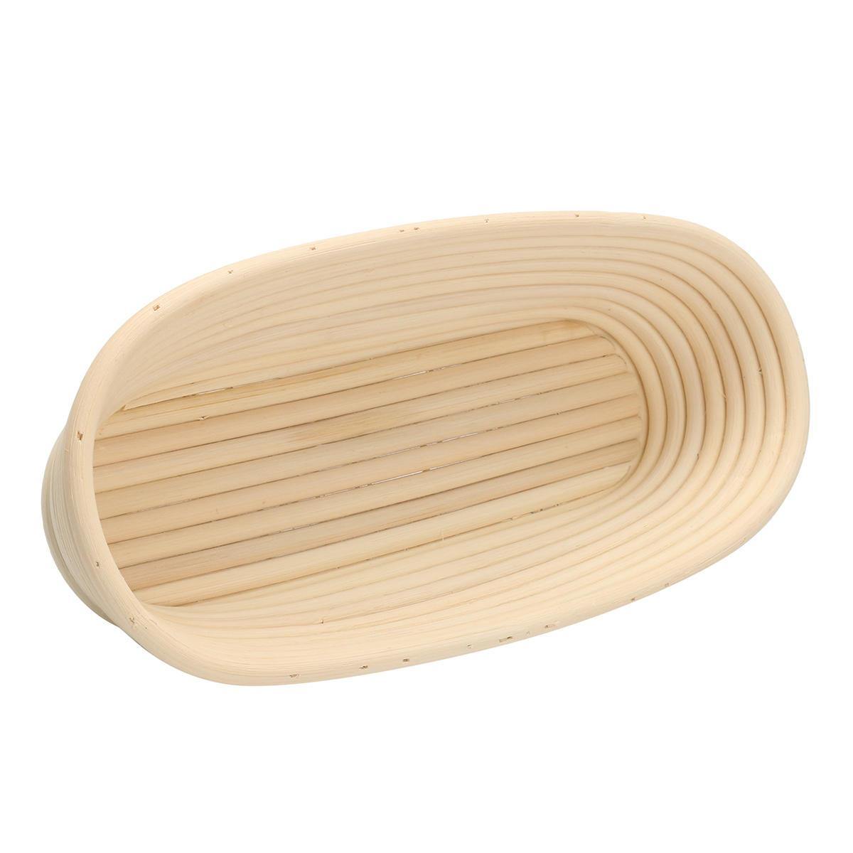 Long Oval Banneton Bread Dough Proofing Rattan Brotform Storage Baskets Loaf Proving Rising 4 Sizes