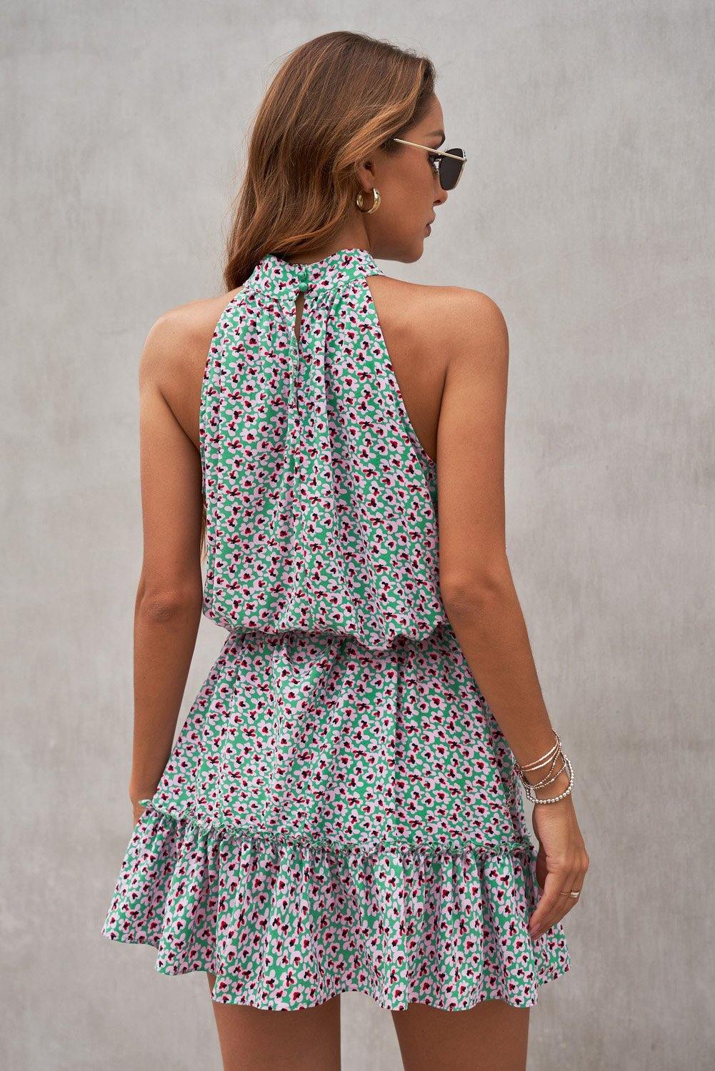 Floral Halter Dress