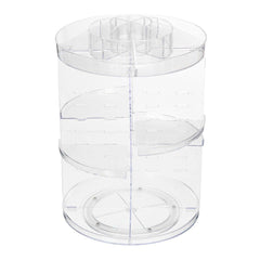 360 Degree Rotation Transparent Acrylic Cosmetics Multi-function Makeup Organizer