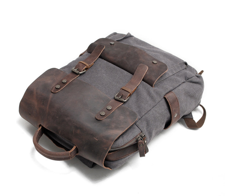 Rucksacktasche aus Segeltuch, Reisetasche, Umhängetasche, Laptoptasche, Schultasche, Outdoor-Rucksack, Schultasche als Geschenk