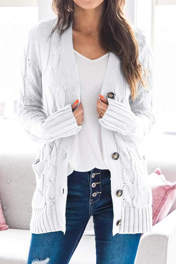 Lilipretty Harvest Horizon Cable Knit Cardigan