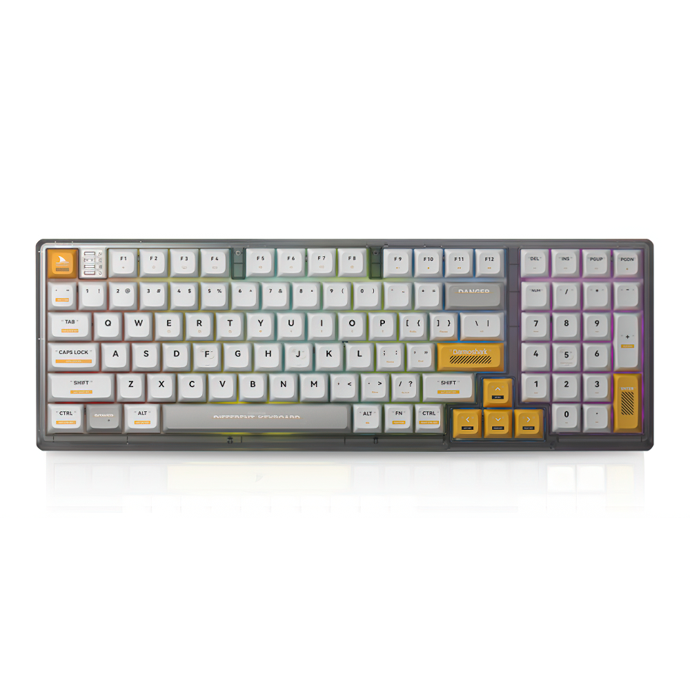 Darmoshark K7 Pro Hot-swappable RGB Wireless 2.4G Bluetooth Pbt 98 Keys Mechanical Gaming Keyboard