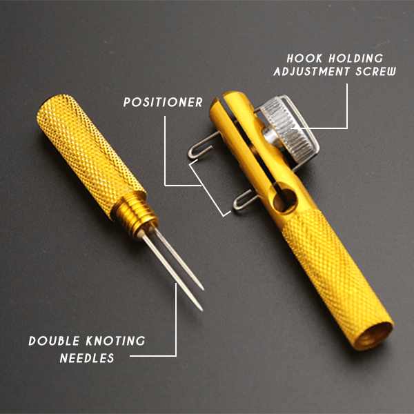 2-in-1-Set zum schnellen Binden von Fischknoten