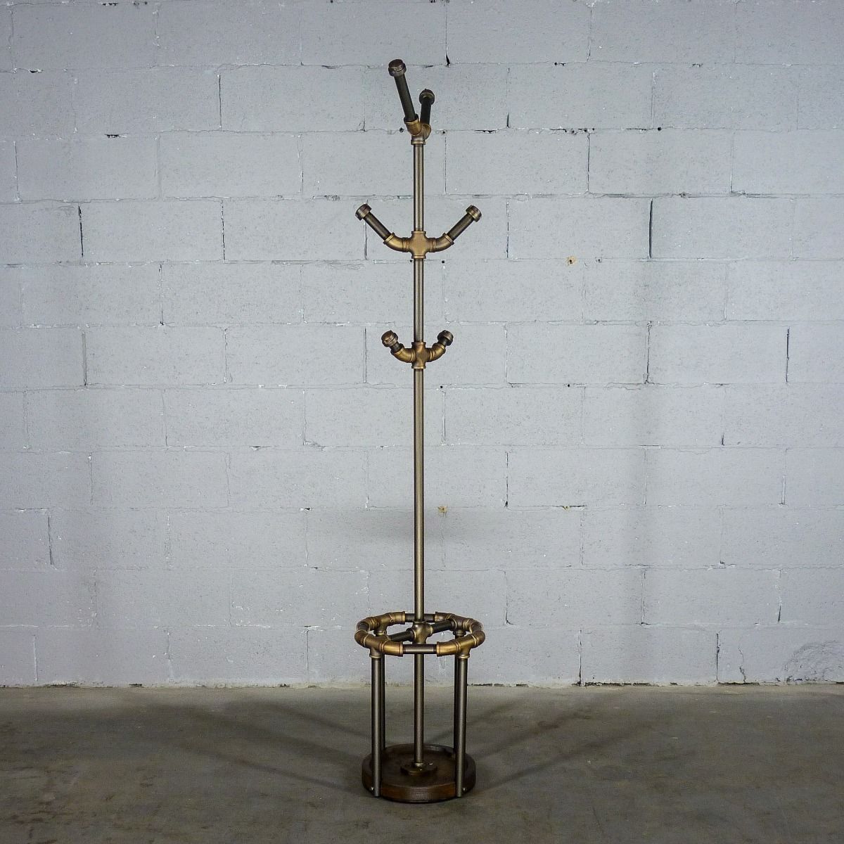 Modern Industrial Three Tier Coat Rack