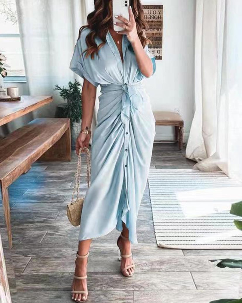 Chic Chic Tie Maxi Dress