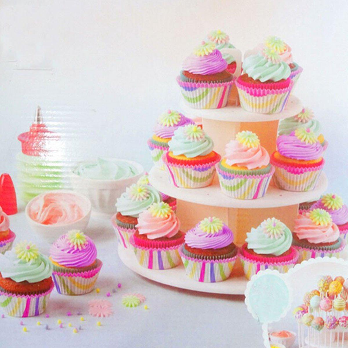 3 Etagen Hochzeit Geburtstag Party Kuchen Cupcake Ständer Dessert Display Lutscher Halter Kuchen Dekorationen 