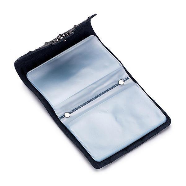 Women Solid Genuine Leather 26 Card Slot Wallet