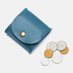 Women Genuine Leather Mini Retro Coin Bag Small Storage Bag Earphone Bag