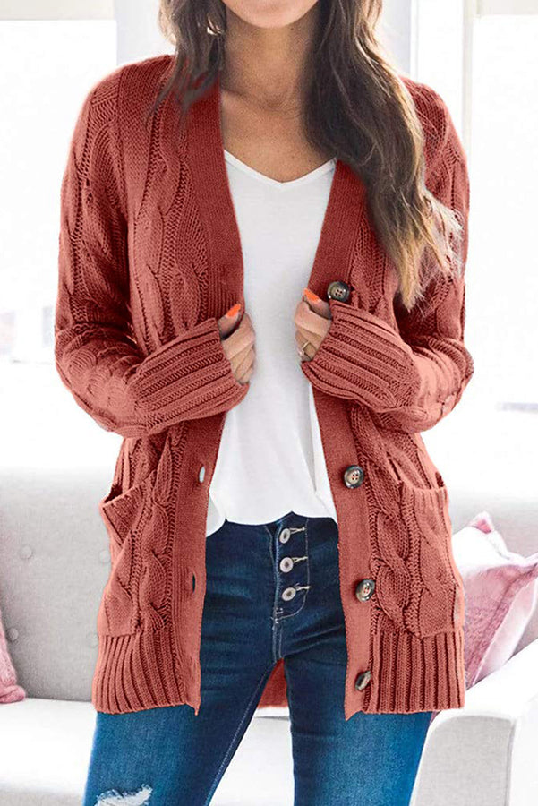 Lilipretty Harvest Horizon Cable Knit Cardigan