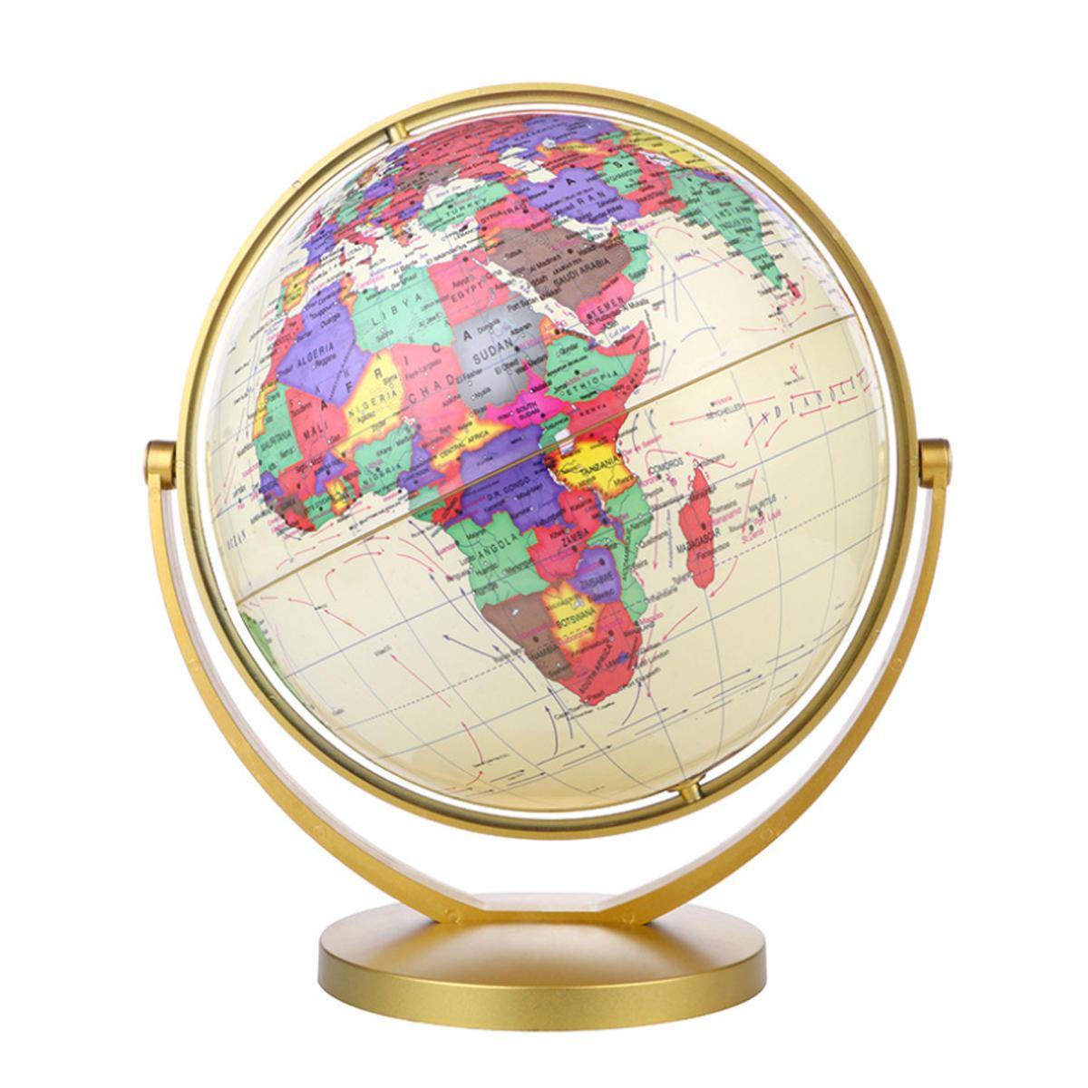 World Globe Map 360° Rotating World Globe Earth Atlas Map Geography Education Toy