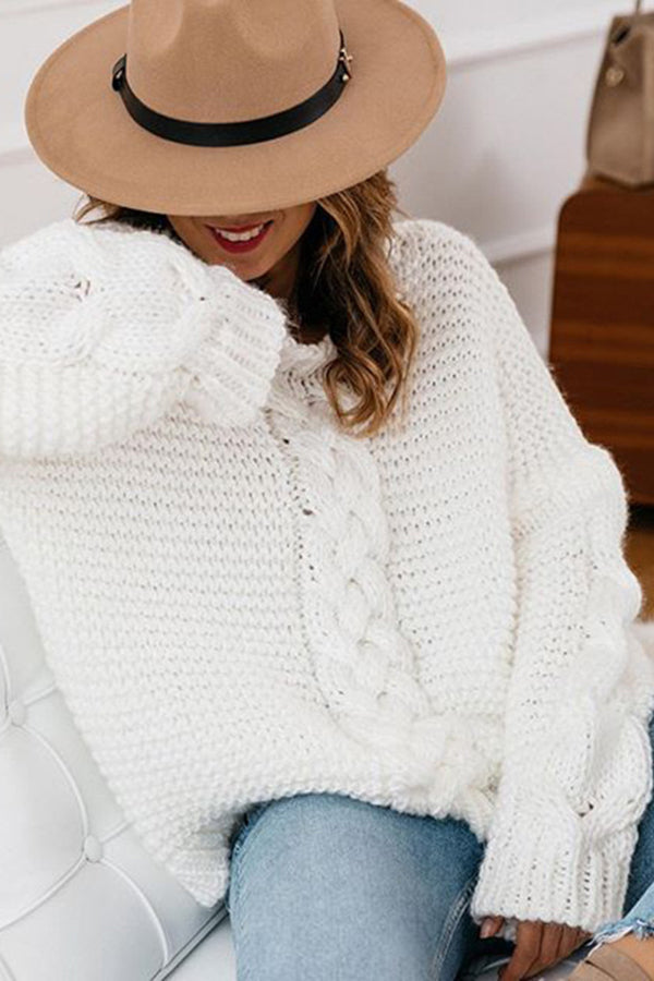 Lilipretty Once Upon A Fall Cable Knit Sweater