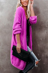 Lilipretty Glorious Pocketed Fuzzy Cardigan