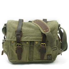 Herren Canvas Messenger Bag Umhängetasche, Umhängetasche, Aktentasche Robuste Pendlertasche, Vintage Alltagstasche als Geschenk