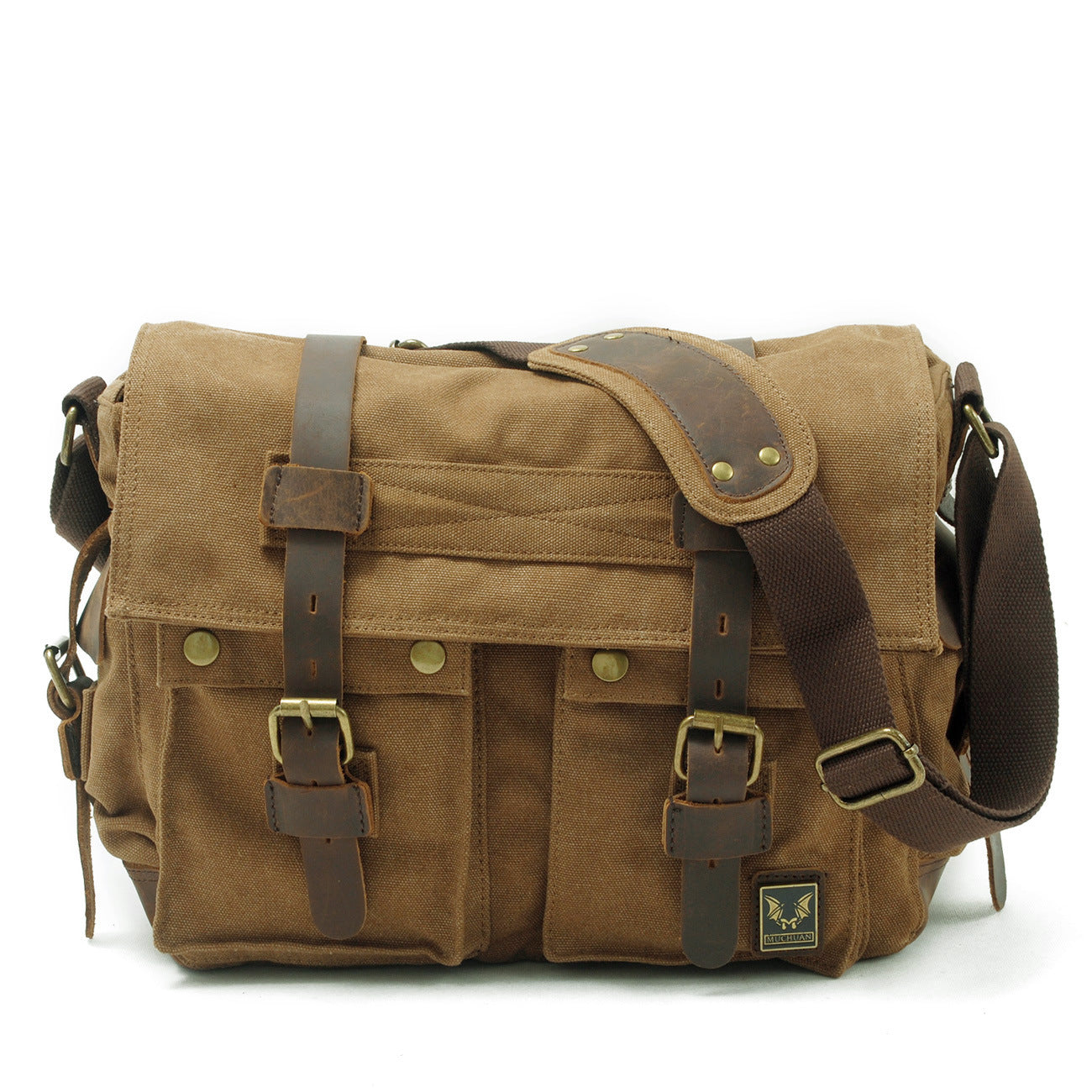 Herren Canvas Messenger Bag Umhängetasche, Umhängetasche, Aktentasche Robuste Pendlertasche, Vintage Alltagstasche als Geschenk