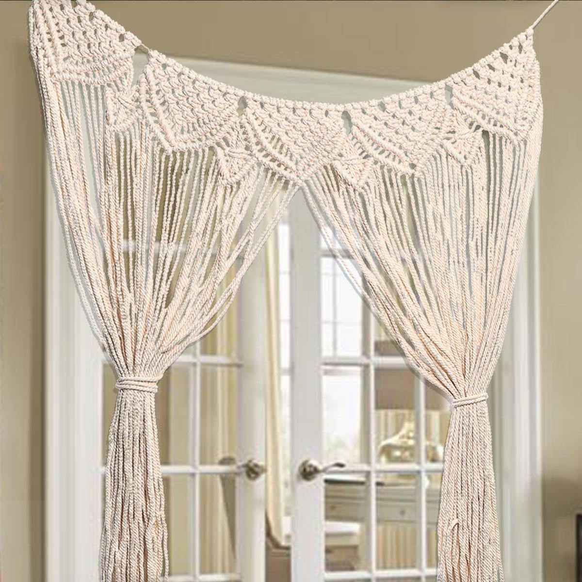 Large Macrame Wall Hanging Door Window Curtain Wedding Backdrop Tapestry Gift