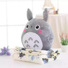 Cute Totoro Pillow & Blanket