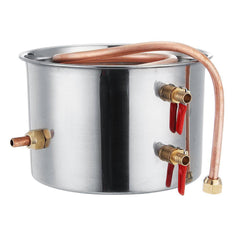 2GAL/3GAL/5GAL/8GAL Moonshine Still Spirits Alcohol Distiller Boiler for Home Brewing Kit Stainless Steel DIY