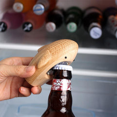 Shark shaped Creative Bottle Opener Wooden Handmade