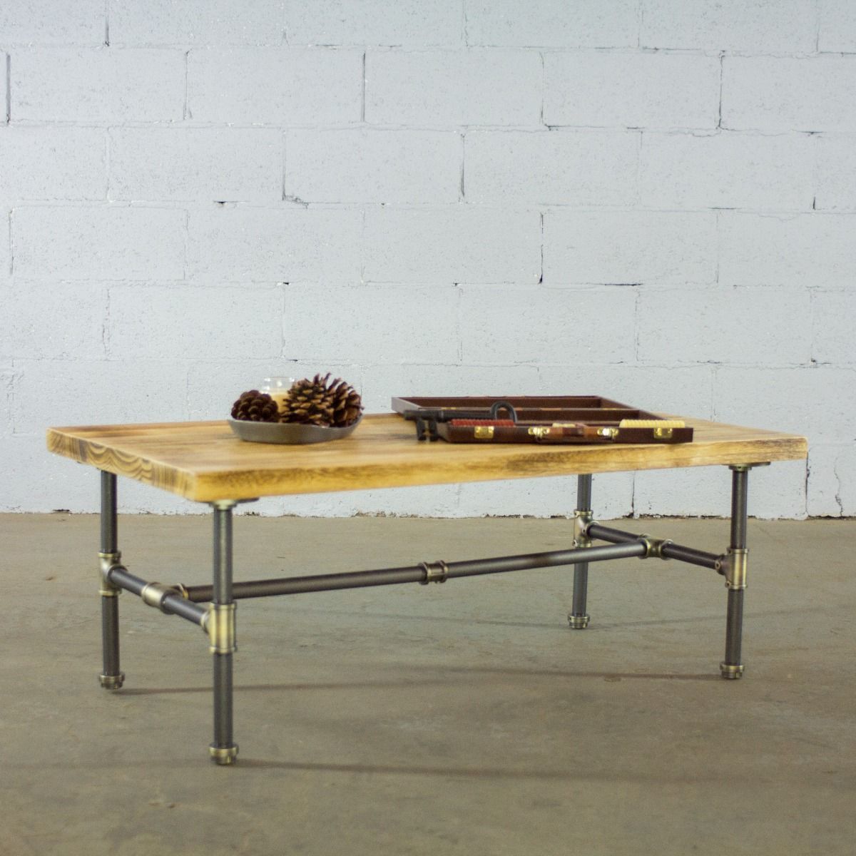 Modern Industrial Rectangular Coffee Table