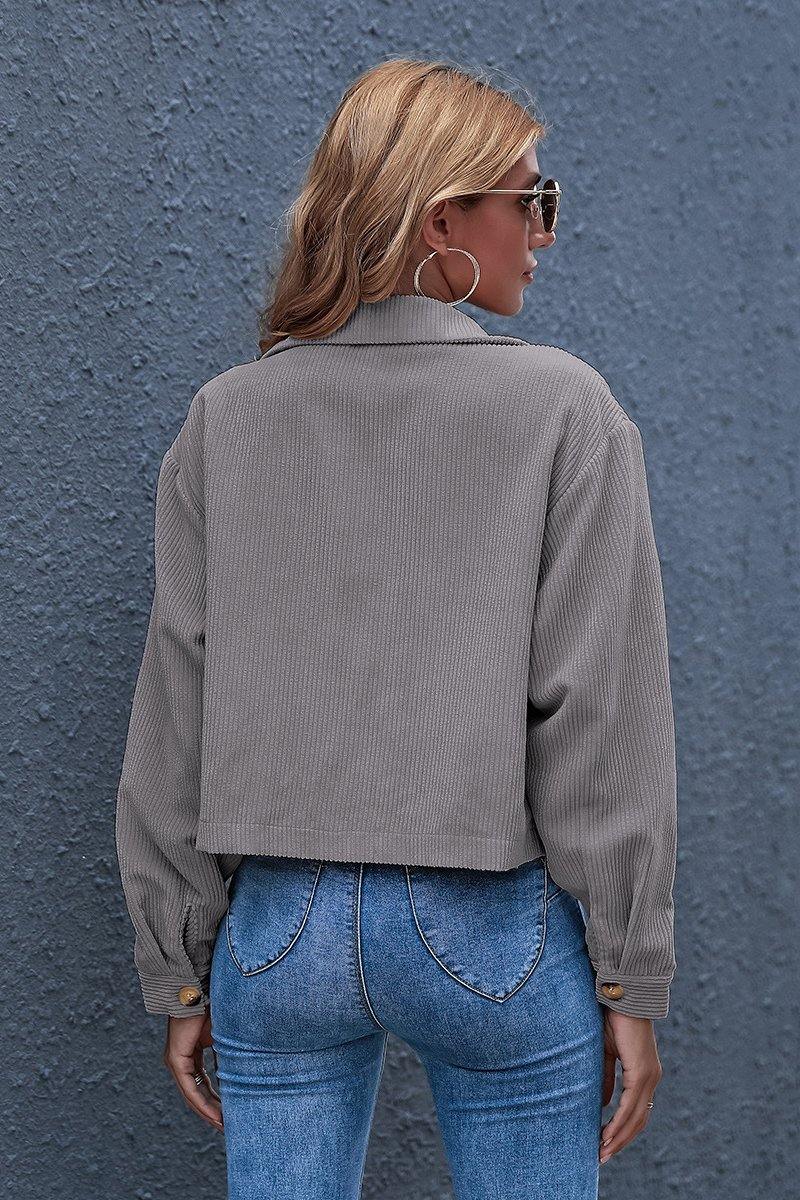 Cropped Corduroy Jacket