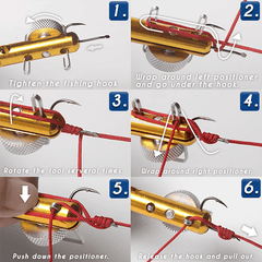 2-in-1-Set zum schnellen Binden von Fischknoten