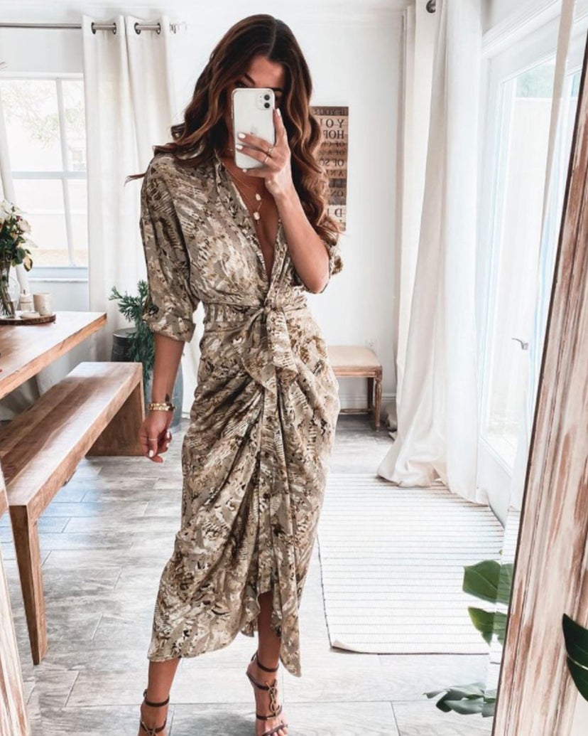 Chic Chic Tie Maxi Dress