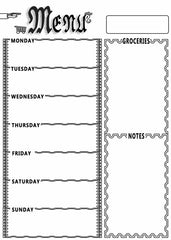 Kalendermagnet, Wochenplan, Monatsplan