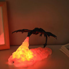 Fire Dragon 3D Printed Night Lampwith USB Rechargeable