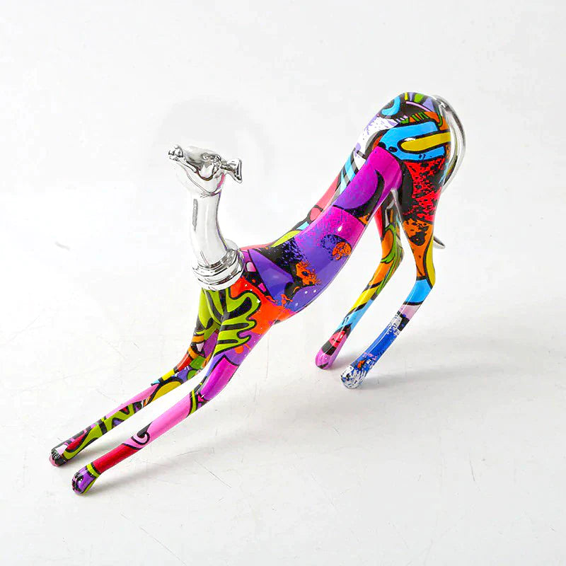 ArtZ® Greyhound Graffiti Painted Statue