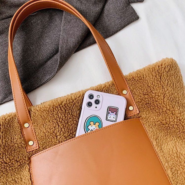 Plush Girl Handbag Kawaii Cute Big Bag