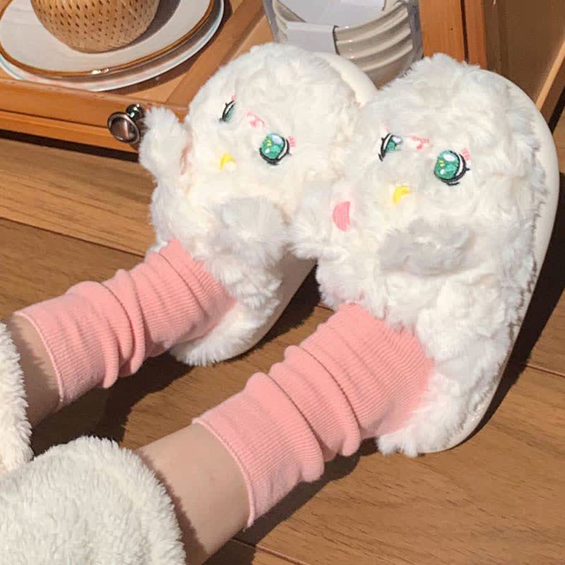 Simpatiche pantofole di peluche Moon Kitty