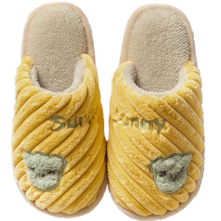 Flauschiger, warmer Bären-Slipper