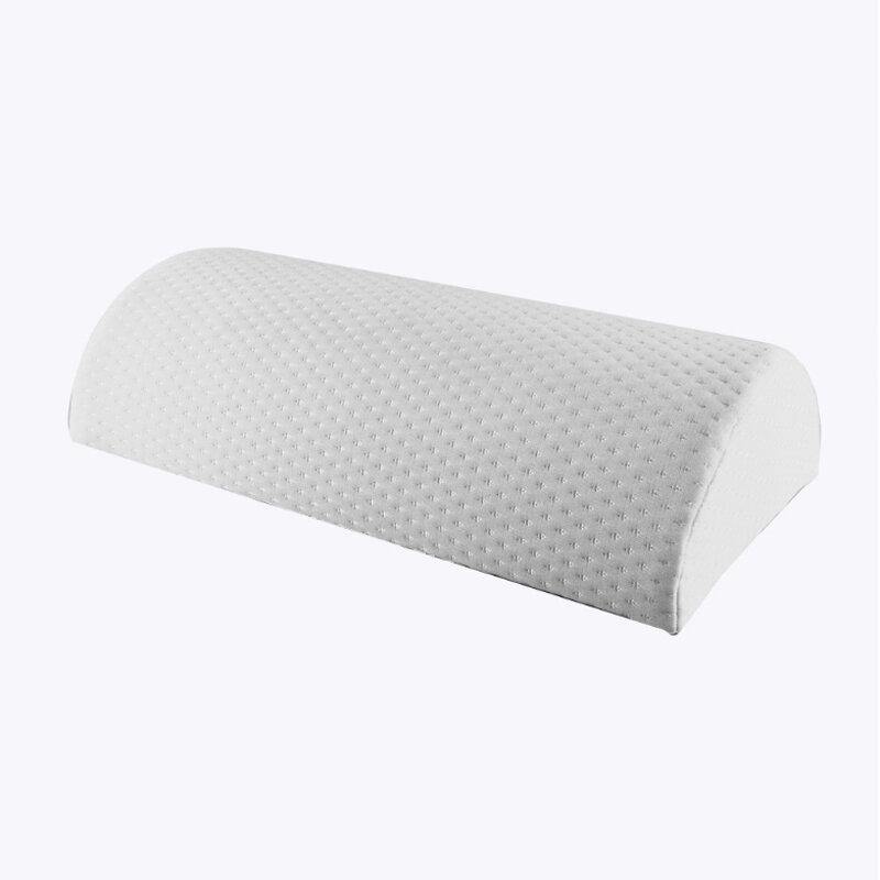 D Shape Comfort Roll Pillow Memory Foam Neck Knee Leg Spacer Back Lumbar Support