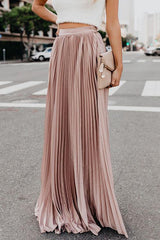 Love Poem Pleated Maxi Skirt