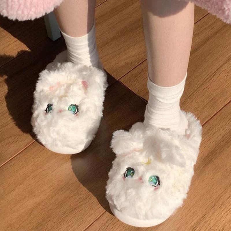 Simpatiche pantofole di peluche Moon Kitty