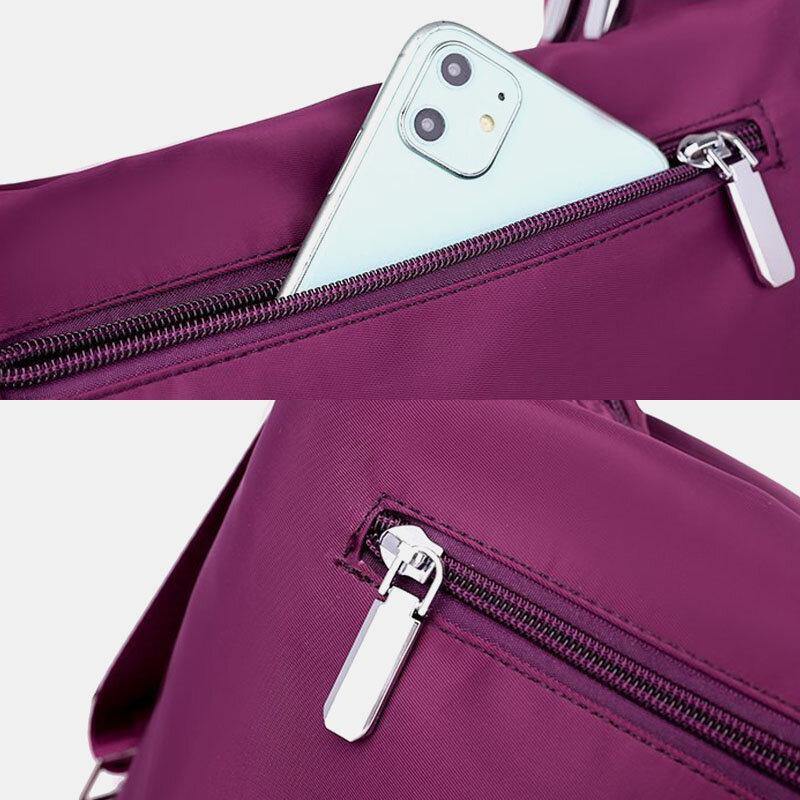 Mochila impermeable para mujer con varios bolsillos y varios bolsillos 